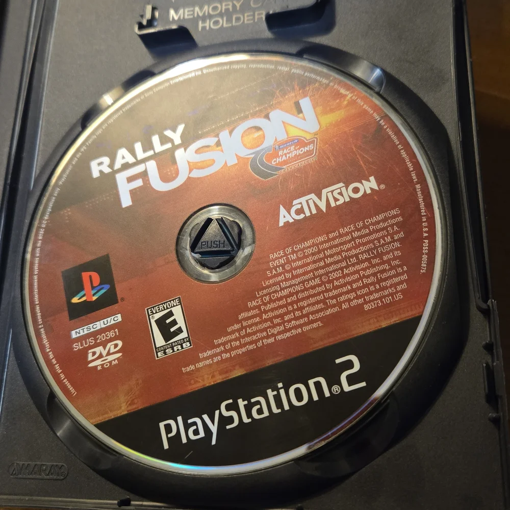 Rally Fusion for PlayStation 2 - Black Case Ps2 Video Games Tested Working